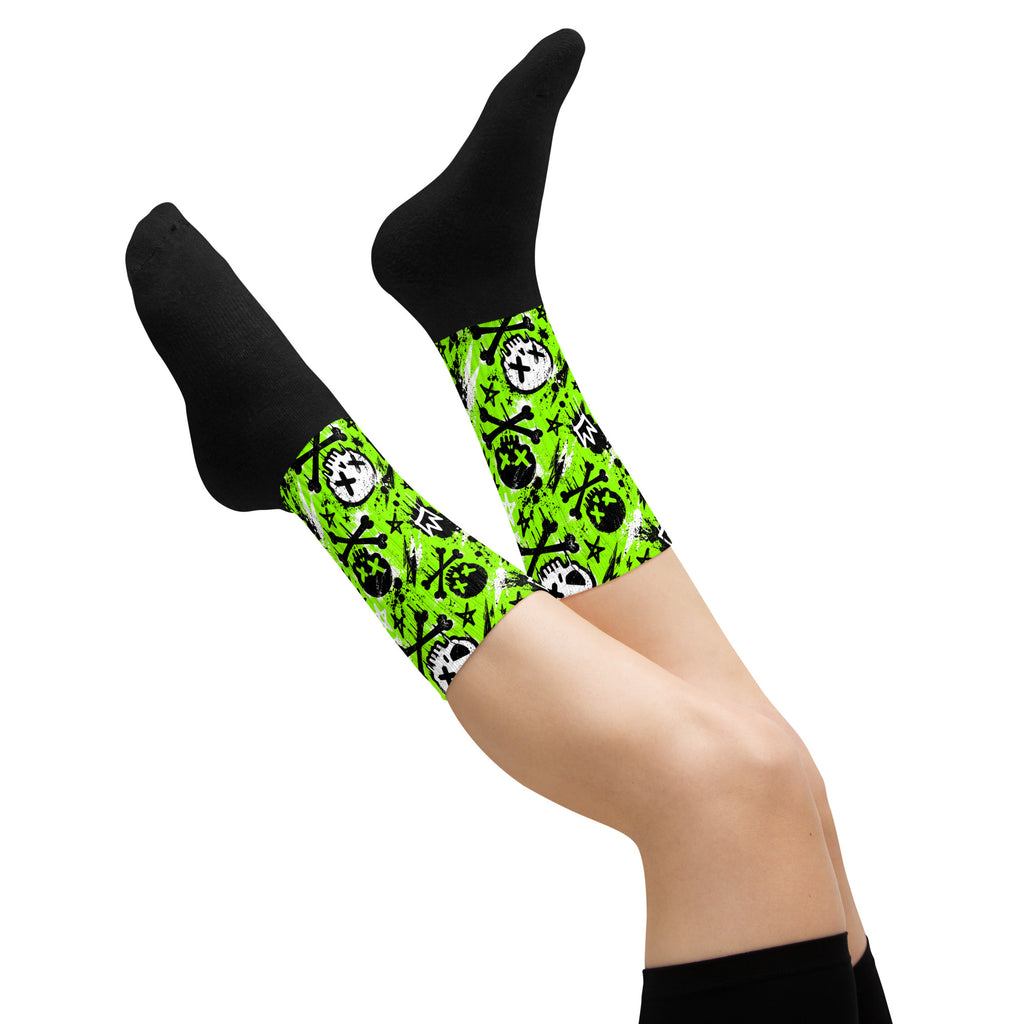 Acid Skull Socks — side view