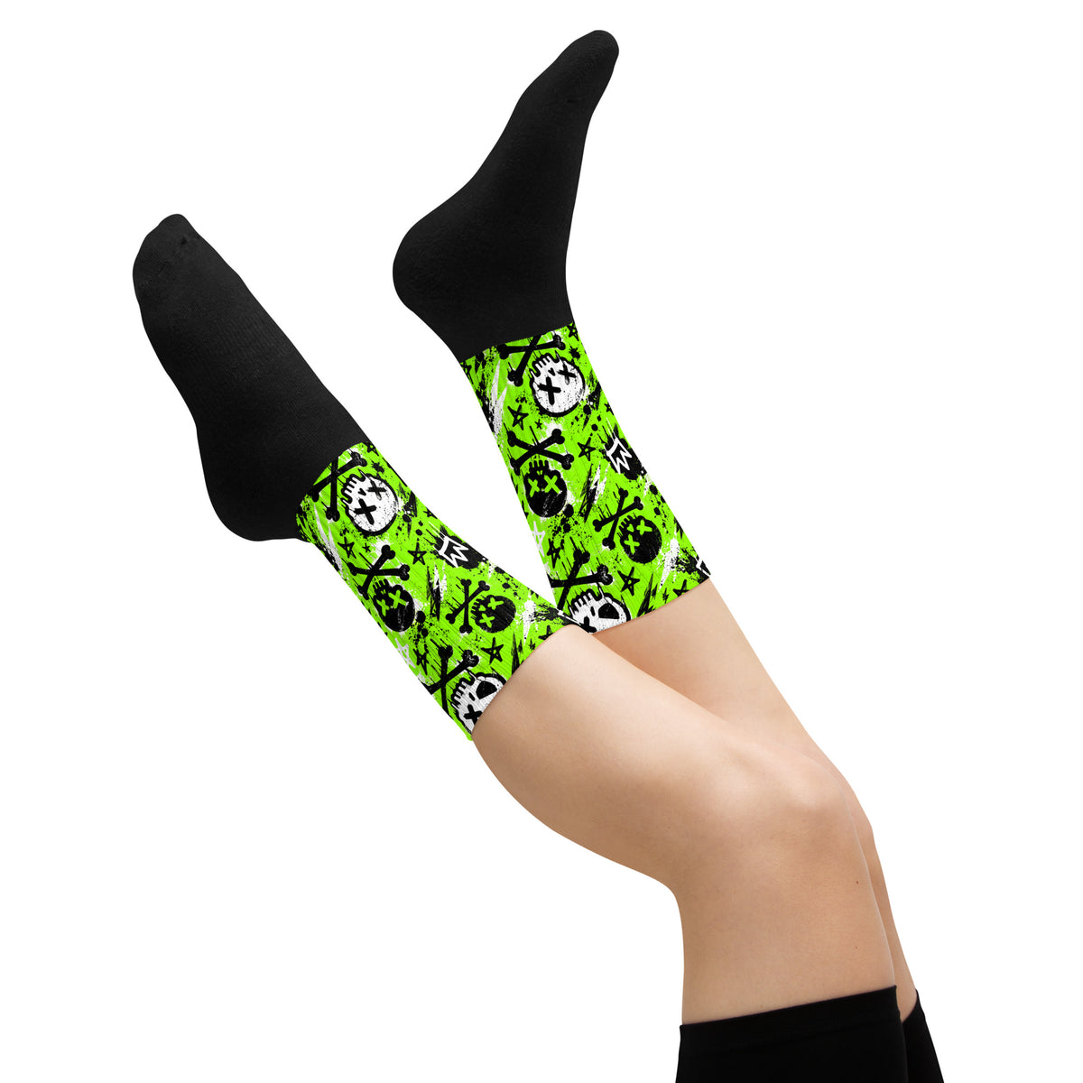 Acid Skull Socks — side view