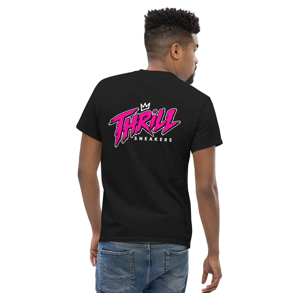 Thrill Sneakers Unisex Tee – Black — back view