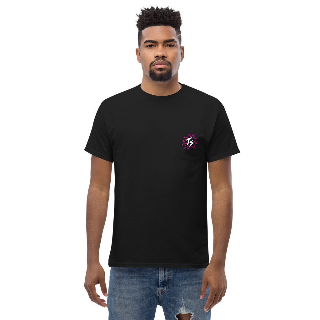 Thrill Sneakers Unisex Tee – Black — front view