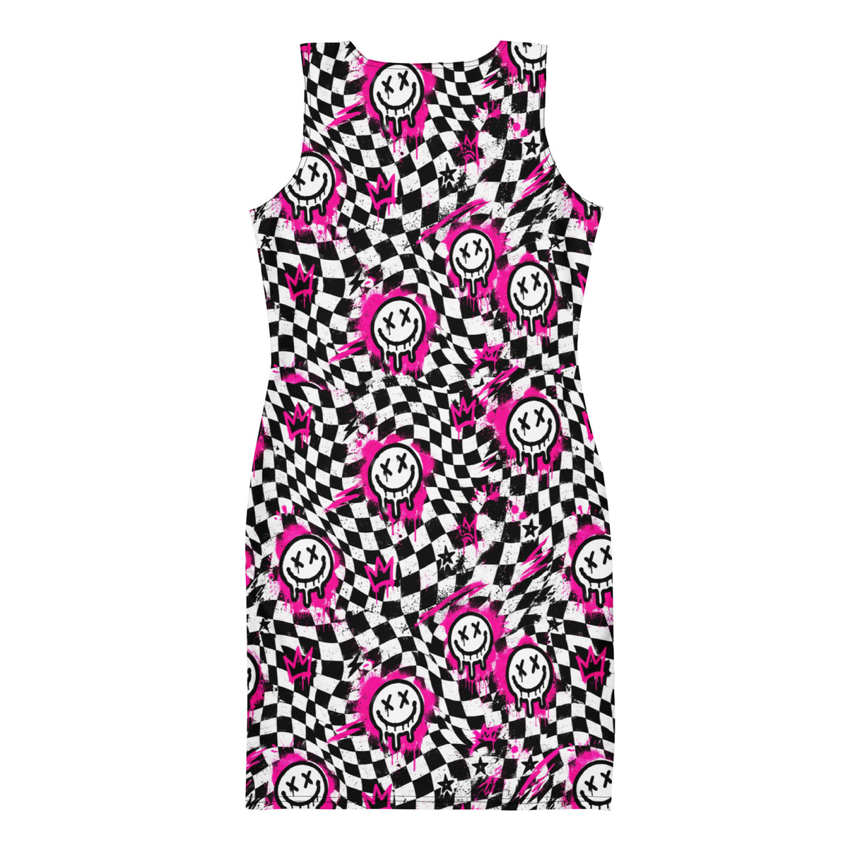 Checkmate Bodycon Dress — back view