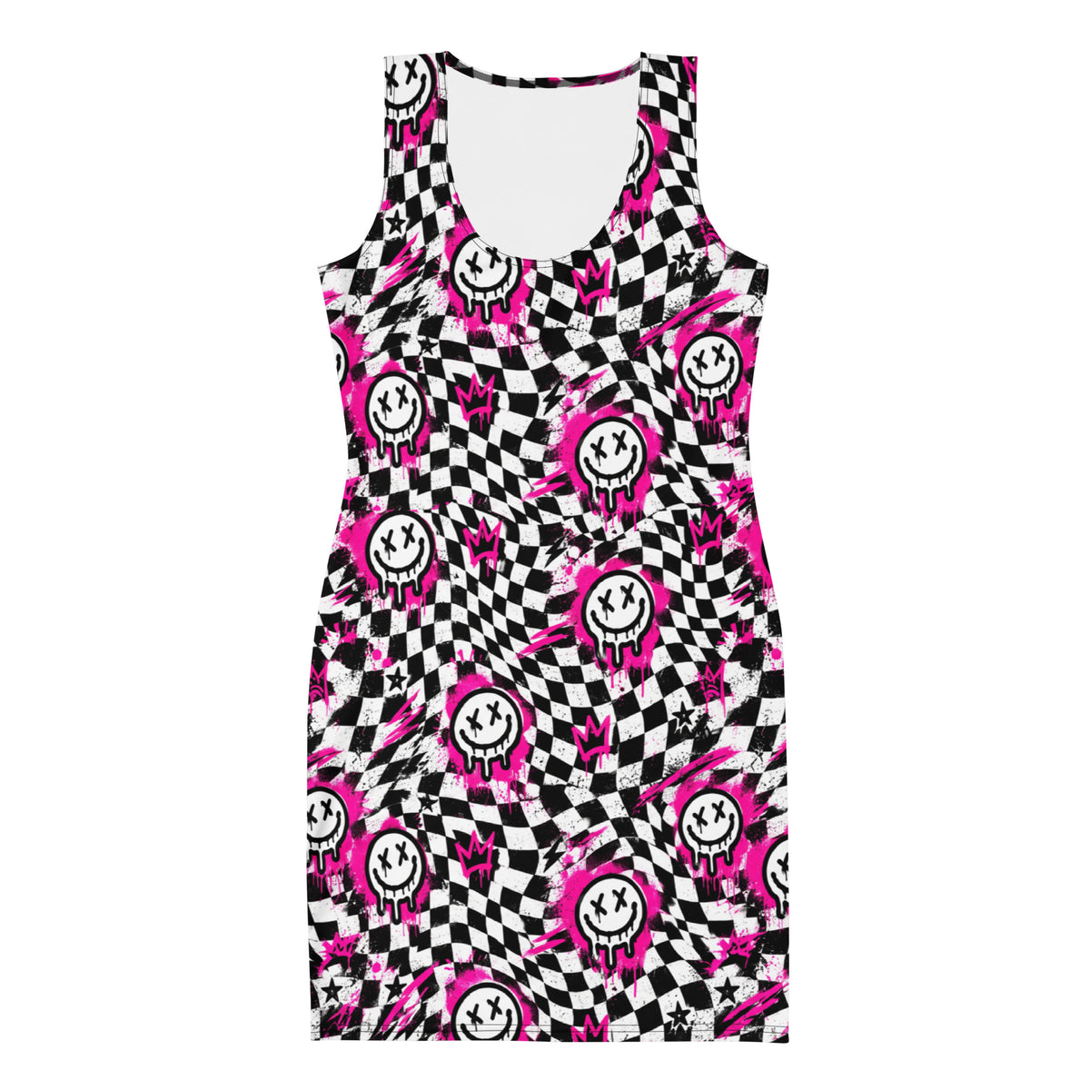 Checkmate Bodycon Dress — front view