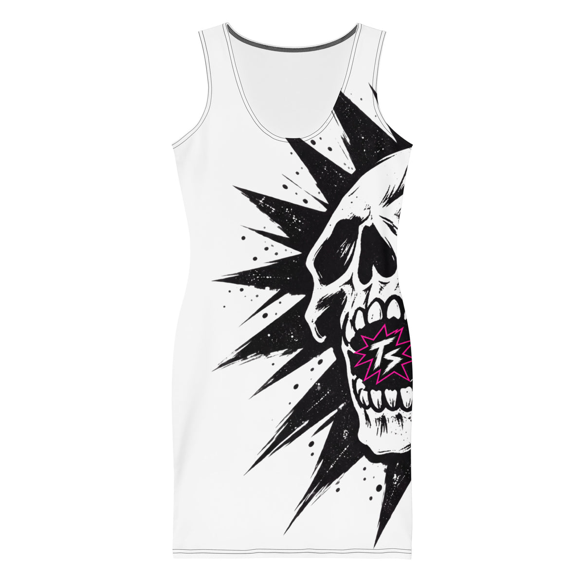 Skullburn Bodycon Dress — front view