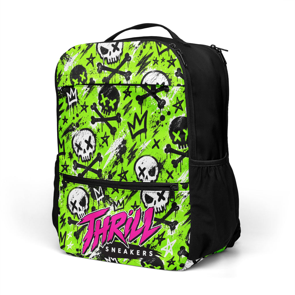 Acid Skull Backpack — angled front view