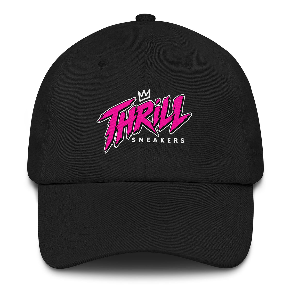 Thrill Sneakers Cap – Black — front view