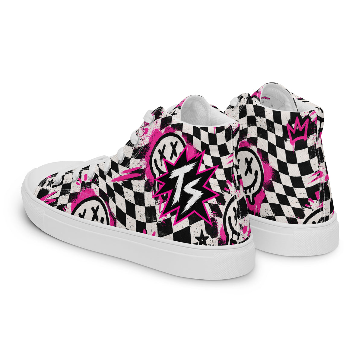 Checkmate Men’s High Tops — angled back view
