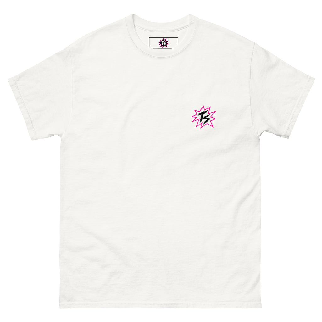Thrill Sneakers Unisex Tee – White — front view