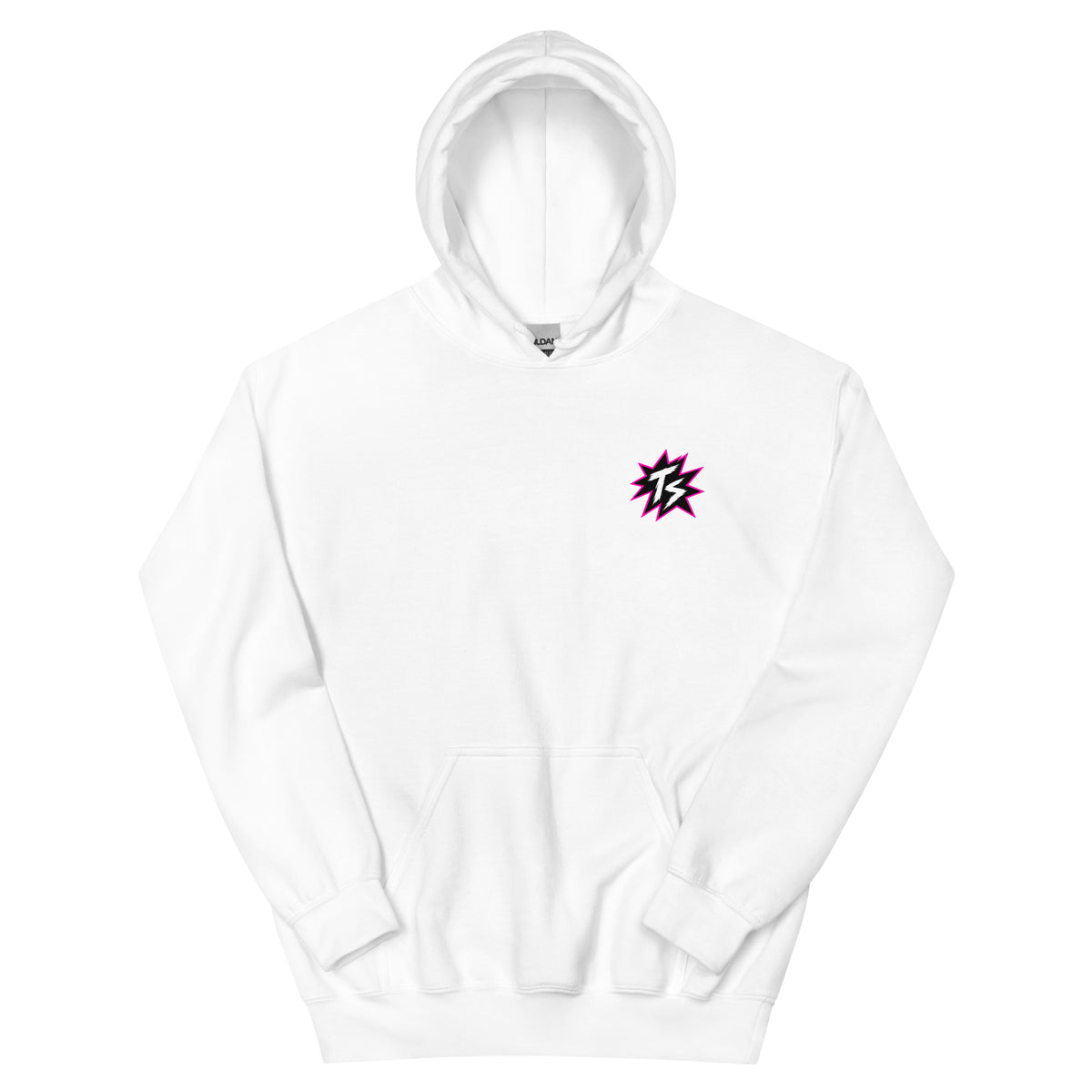Thrill Sneakers Unisex Hoodie – White — front view