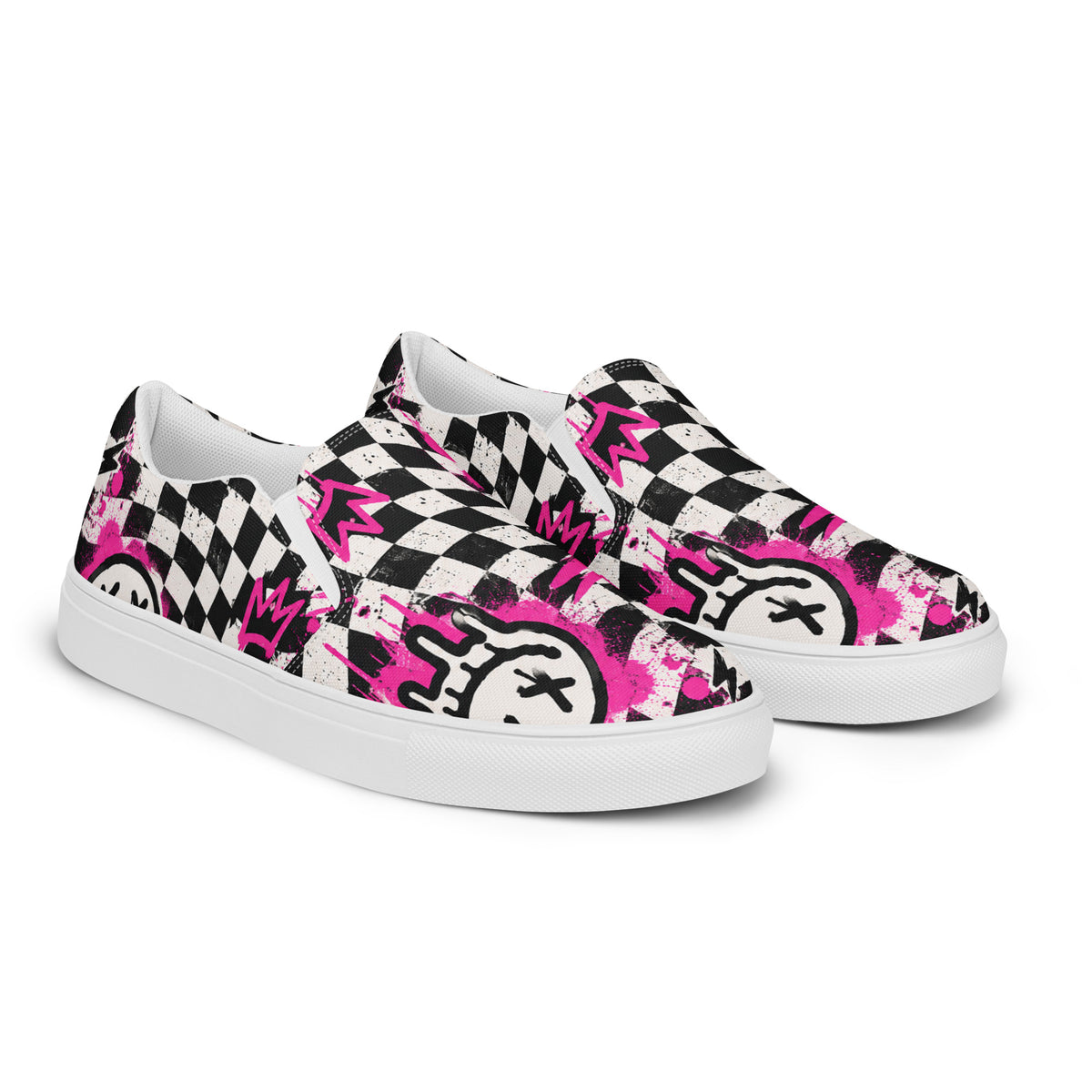 Checkmate Women’s Slip-Ons — angled front view
